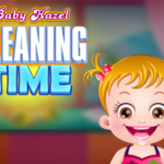 Baby Hazel Cleaning Time